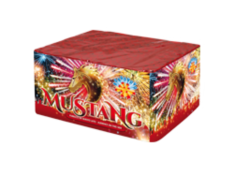 MUSTANG - SPETTACOLO PIROTECNICO 106 LANCI DI FUOCHI D'ARTIFICIO  COD. 0954D (1)